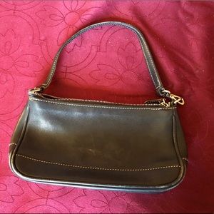 Coach black leather purse